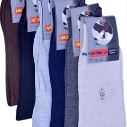 big - confidence Men Solid Mid-Calf/Crew-picture-27