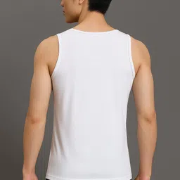 Attirea Men Plain Polyester Solid Colour Men Vest Men Vest image 2
