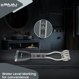 bajaj Water Proof & Shock Proof ! Immersion Heater Rod [ With Anti-Corrosive Nickel ] 1500 W Shock Proof Immersion Heater Rod image 4