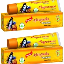 hm herbals ChandanTika Paste Tube| Astagandha Sandalwood Tilak Daily use Pack of 40g 2pack-picture-19