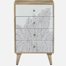casacraft from pepperfry Natale Mangwo Wood Chest Of Drawers In Natural Finish Inspired By Ranthambore image 4