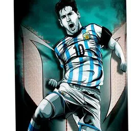 printingzone Messi Sipper Water Bottle For boys & Gilr Birthday (NS-179) 600 ml Water Bottle-picture-13
