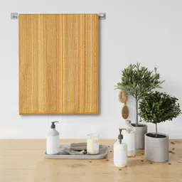 Urban Magic Yellow Striped Pure Cotton 460GSM Bath Towels-image-90