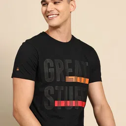 United Colors of Benetton Men Typography Printed Pure Cotton T-shirt-picture-12