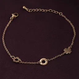 PALMONAS Women 18k Gold-Plated Charm Bracelet image 1