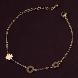 PALMONAS Women 18k Gold-Plated Charm Bracelet image 4
