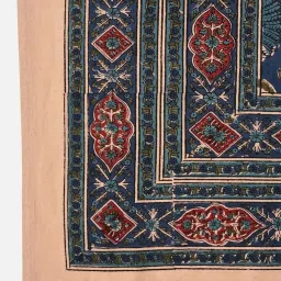 Fabindia Home Kamal Indigo Cotton 116 TC Double Bed Cover image 5