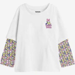 Bonkids Girls Floral Printed Drop-Shoulder Sleeves T-Shirt-picture-26