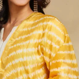 Fabindia Yellow Regular Fit Printed Dupatta image 5