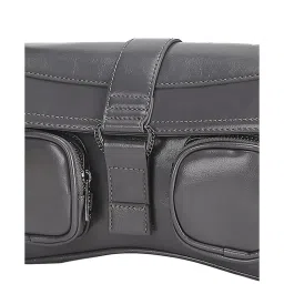 Forever 21 Grey PU Shoulder Handbag image 5