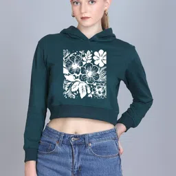 SZN Women Printed Hooded Sweatshirt image 5