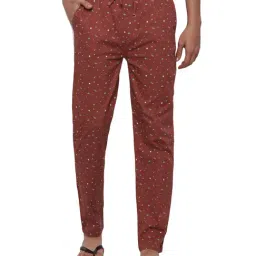 Forever 21 Maroon Cotton Regular Fit Printed Pyjama-picture-11