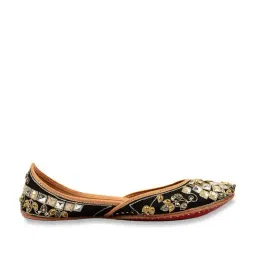 Desi Colour Women's Black Ethnic Juttis-picture-32