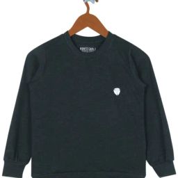 Monte Carlo Kids Dark Green Solid Full Sleeves Sweatshirt-picture-38