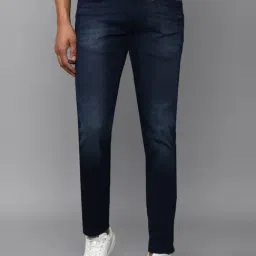 allen solly Men Navy Skinny Fit Mid Wash Jeans-picture-14