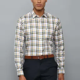 Allen Solly Multi Cotton Slim Fit Checks Shirts-image-46