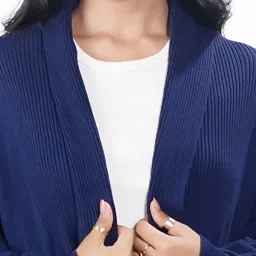 Zink London Navy Solid Shrug image 5