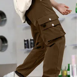 TIOR Boys Relaxed Pleated Cargos Trousers image 4