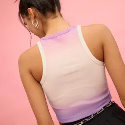 The Souled Store Purple Slim Print T-Shirt image 5