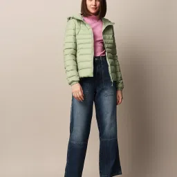 Only Green Regular Fit Puffer Jacket image 5
