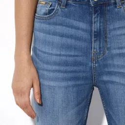 Only Blue Cotton Skinny Fit Mid Rise Jeans image 5