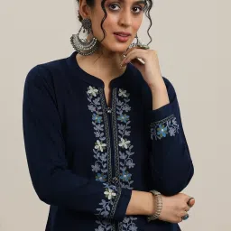 Libas Blue Floral Kurta image 5