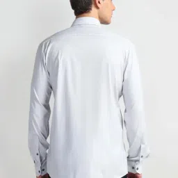 Arrow New York Grey Slim Fit Shirt image 2