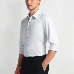 Arrow New York Grey Slim Fit Shirt image 3