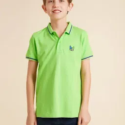 Jack & Jones Junior Boys Green Solid Regular Fit T-Shirt-picture-25