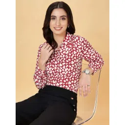 Annabelle by Pantaloons Red Printed Shirt image 4