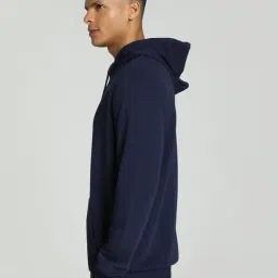Puma Blank India Navy Cotton Regular Fit Hooded Sweatshirt image 3