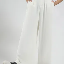 Sera Women Smart Flared High-Rise Pleated Korean Pants-image-62