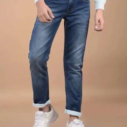 Crimsoune Club Boys Dark Blue Solid Jeans-picture-23