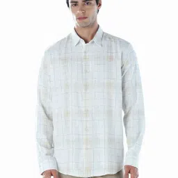 Jack & Jones White Cotton Regular Fit Checks Shirt-picture-24