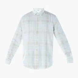 Jack & Jones White Cotton Regular Fit Checks Shirt image 5