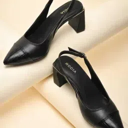 Rocia Women Workwear Black Shoe Slip-On-image-65