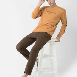 Crimsoune Club Mustard Regular Fit Printed Sweatshirt image 5