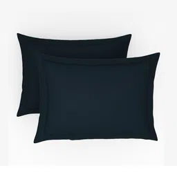 Himeya Navy Blue 152 TC King Bedsheet with 2 Pillow Covers-picture-30