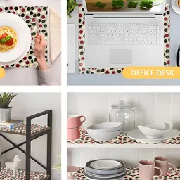 Aura Cream-Coloured Set of 1 Water Resistant Shelf Liner Organisers image 4