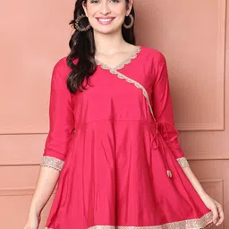 Rajnandini V-Neck Sequinned Anarkali Kurti-picture-18