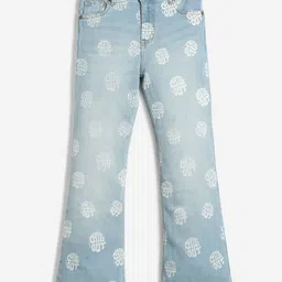 Lilpicks Couture Chill Out Text Printed  Denim Jeans - Ice Blue-picture-13