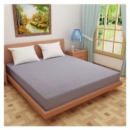 DREAM CARE Cotton Feel Terry   Ultra Soft Waterproof Mattress Protector- Grey-picture-38
