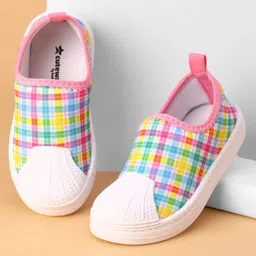 Cute Walk by Babyhug Slip On Casual Shoes with Checks - Pink-picture-15