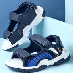 Cute Walk by Babyhug Sandals With Velcro Closure - Navy Blue-picture-38