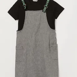 Fame Forever by Lifestyle Checked Pinafore Dress-picture-9