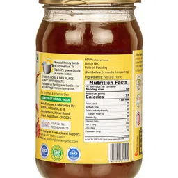 Shiva Organic Multi Flora Honey NMR Tested 100% Natural Healthy and Pure No Added Sugar Flavour & Color - 500 g image 3