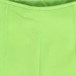 MINI KLUB Cotton Solid Shorts - Green image 4