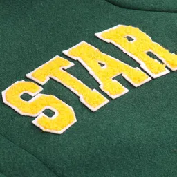 Pine Kids Woven Full Sleeves Bomber Jacket with Text Print & Pockets - Dark Green image 3