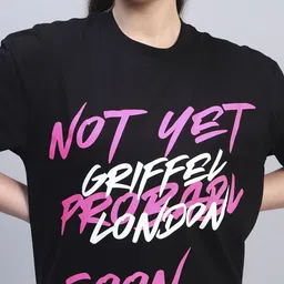 GRIFFEL Graphic Printed Pure Cotton T-Shirts With Shorts Co-Ords image 2