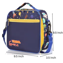 Echo Boomers Premium Space Pint Lunch BagStylish, Lightweight, Attractive, & Durable Meal Companion and versatile bag - Navy Blue image 5